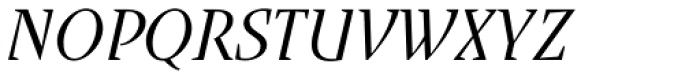 Runa Serif Std Italic Font UPPERCASE