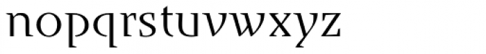 Runa Serif Std Light Font LOWERCASE