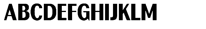 Rundale Black Condensed Font UPPERCASE