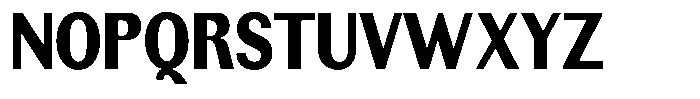 Rundale Black Condensed Font UPPERCASE