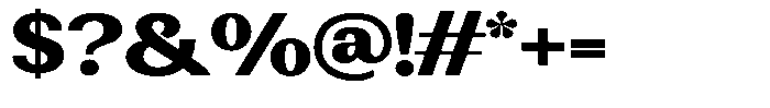 Rundale Black Expanded Font OTHER CHARS
