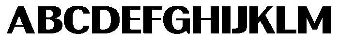 Rundale Black Expanded Font UPPERCASE