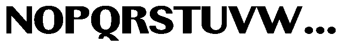 Rundale Black Expanded Font UPPERCASE