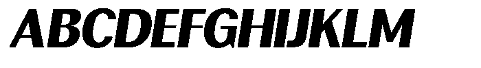 Rundale Black Italic Font UPPERCASE