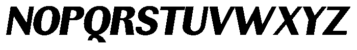 Rundale Black Italic Font UPPERCASE
