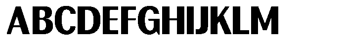 Rundale Black Semi Condensed Font UPPERCASE