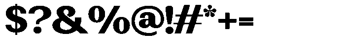 Rundale Black Semi Expanded Font OTHER CHARS