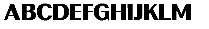 Rundale Black Semi Expanded Font UPPERCASE