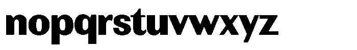 Rundale Black Font LOWERCASE