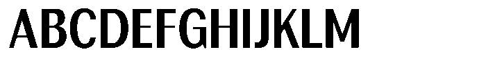 Rundale Bold Condensed Font UPPERCASE