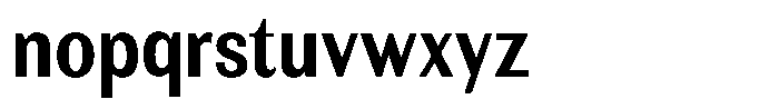 Rundale Bold Condensed Font LOWERCASE