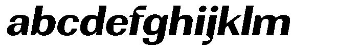 Rundale Bold Expanded Italic FONT