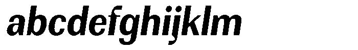 Rundale Bold Semi Condensed Italic FONT