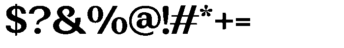 Rundale Bold Semi Expanded Font OTHER CHARS