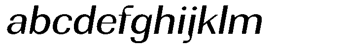 Rundale Expanded Italic FONT