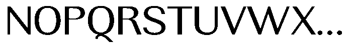 Rundale Expanded Font UPPERCASE