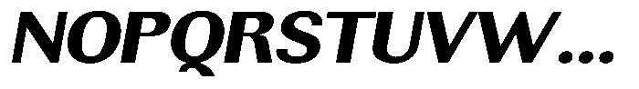 Rundale Extra Bold Exp Italic Font UPPERCASE