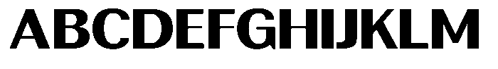 Rundale Extra Bold Expanded Font UPPERCASE