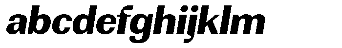 Rundale Extra Bold Sem Exp Italic FONT