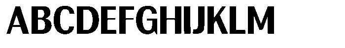 Rundale Extra Bold Semi Condensed Font UPPERCASE
