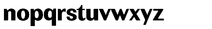 Rundale Extra Bold Font LOWERCASE