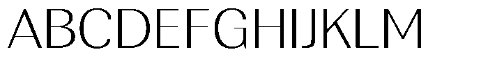 Rundale Extra Light Expanded Font UPPERCASE
