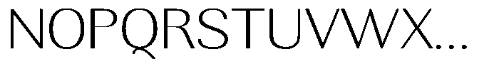 Rundale Extra Light Expanded Font UPPERCASE