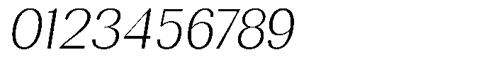 Rundale Extra Light Italic Font OTHER CHARS