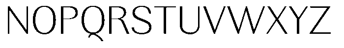 Rundale Extra Light Sem Exp Font UPPERCASE