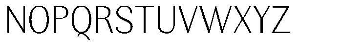Rundale Extra Light Semi Condensed Font UPPERCASE