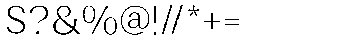 Rundale Extra Light Font OTHER CHARS