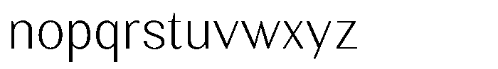 Rundale Extra Light Font LOWERCASE