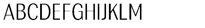 Rundale Light Condensed Font UPPERCASE