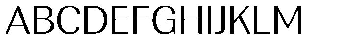 Rundale Light Expanded Font UPPERCASE