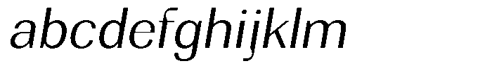 Rundale Light Sem Exp Italic FONT