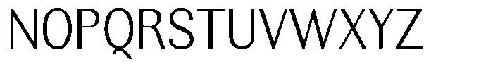 Rundale Light Semi Condensed Font UPPERCASE