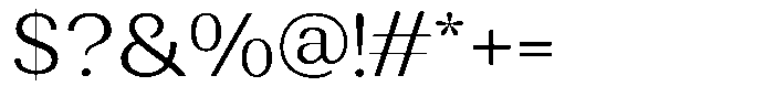 Rundale Light Semi Expanded Font OTHER CHARS