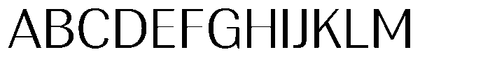 Rundale Light Semi Expanded Font UPPERCASE