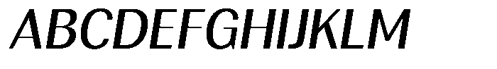 Rundale Medium Italic Font UPPERCASE