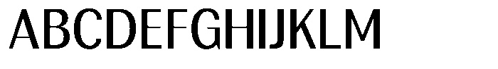Rundale Medium Semi Condensed Font UPPERCASE