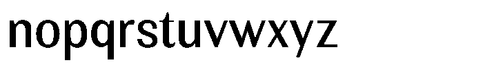 Rundale Medium Semi Condensed Font LOWERCASE