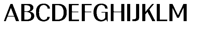 Rundale Medium Semi Expanded Font UPPERCASE