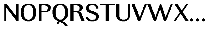 Rundale Medium Semi Expanded Font UPPERCASE