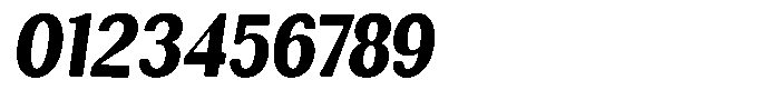 Rundale Round Black Condensed Italic Font OTHER CHARS