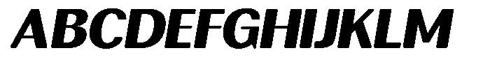 Rundale Round Black Sem Exp Italic Font UPPERCASE