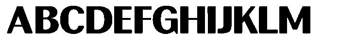 Rundale Round Black Sem Exp Font UPPERCASE