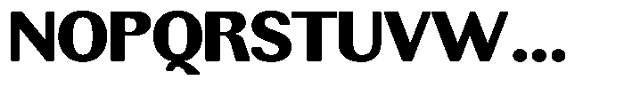 Rundale Round Black Sem Exp Font UPPERCASE