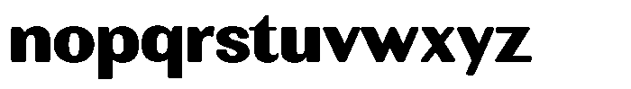 Rundale Round Black Sem Exp Font LOWERCASE