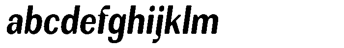 Rundale Round Bold Condensed Italic FONT