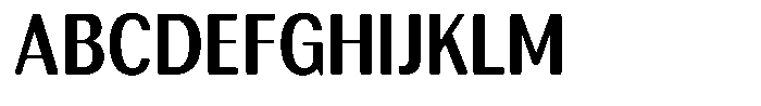 Rundale Round Bold Condensed Font UPPERCASE